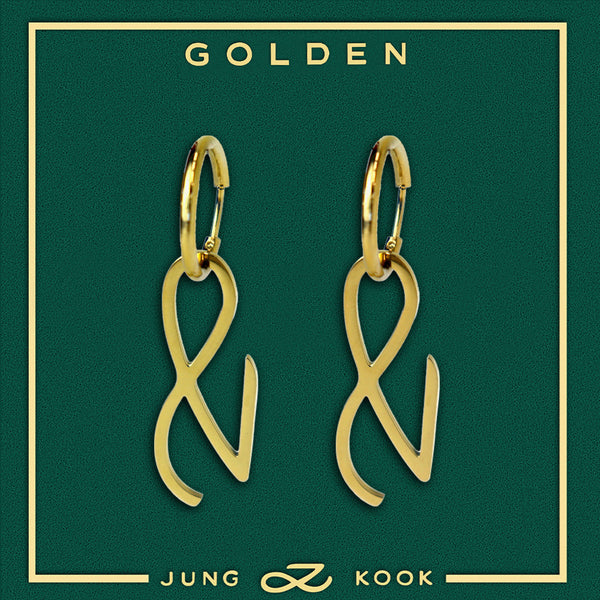 BTS X JUNGKOOK 'Golden' Earring Set (Free Gift)