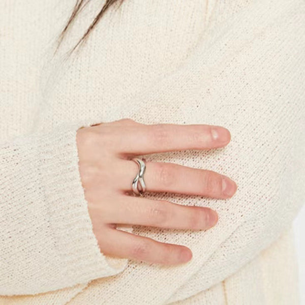 BTS X JIMIN 'Face' Silver Twisted Ring (Free Gift)
