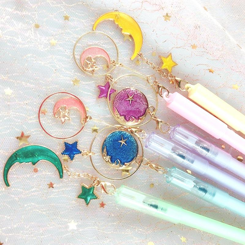 Pastel Moon & Stars Pen Set (Pack of 6)