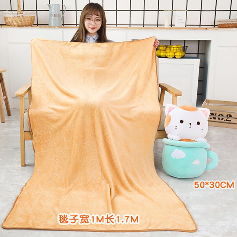 Kitty in Cup Plush & Blanket