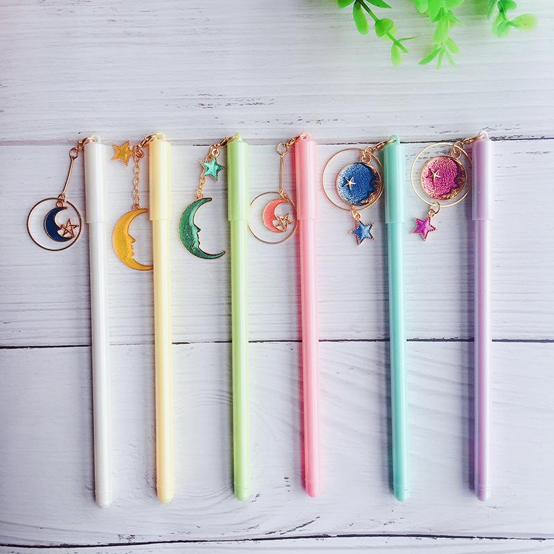 Pastel Moon & Stars Pen Set (Pack of 6)