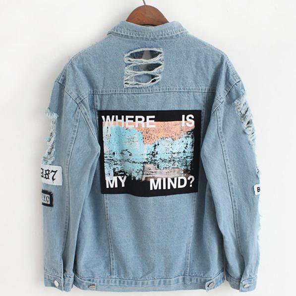 "WHERE IS MY MIND?" Denim Jacket