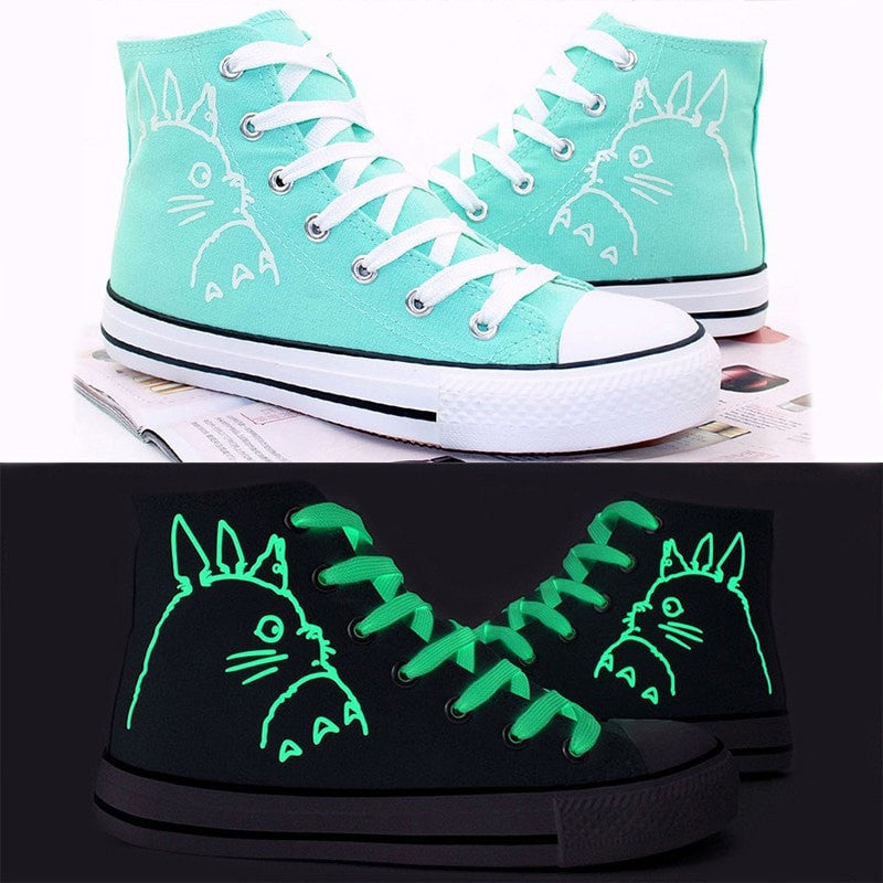 Totoro High Top Luminous Sneakers - Totemo Kawaii Shop
