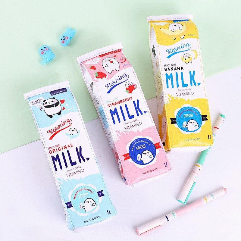 Kawaii Milk Carton Pencil Case – Totemo Kawaii Shop