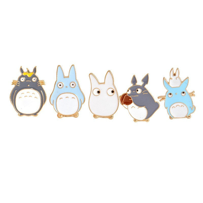 Totoro Mini Badges (Pack of 5 Pieces) - Totemo Kawaii Shop