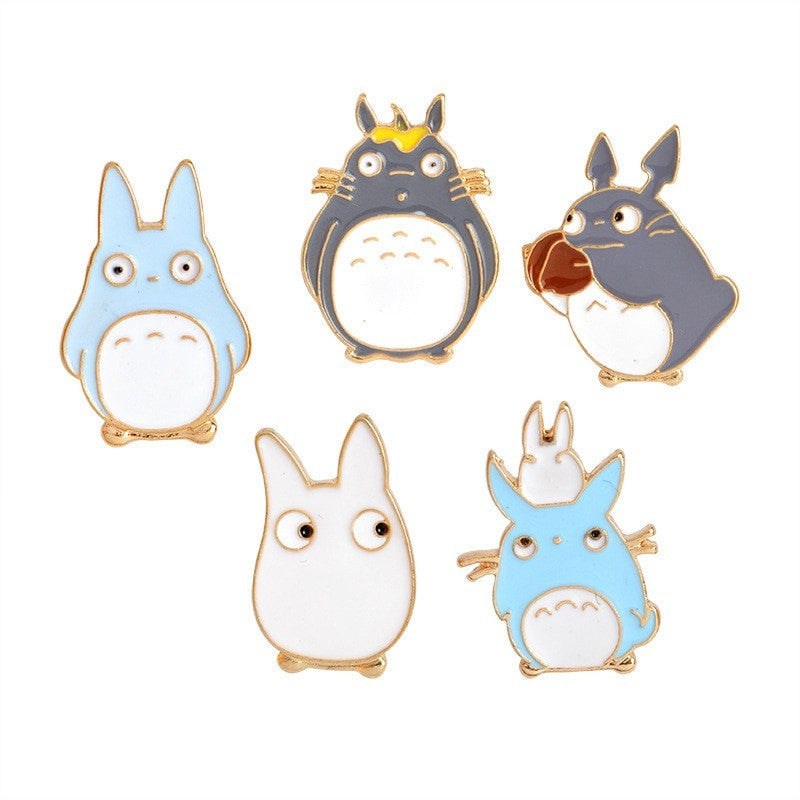 Totoro Mini Badges (Pack of 5 Pieces) - Totemo Kawaii Shop