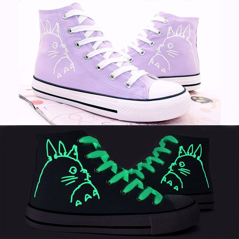 Totoro High Top Luminous Sneakers - Totemo Kawaii Shop