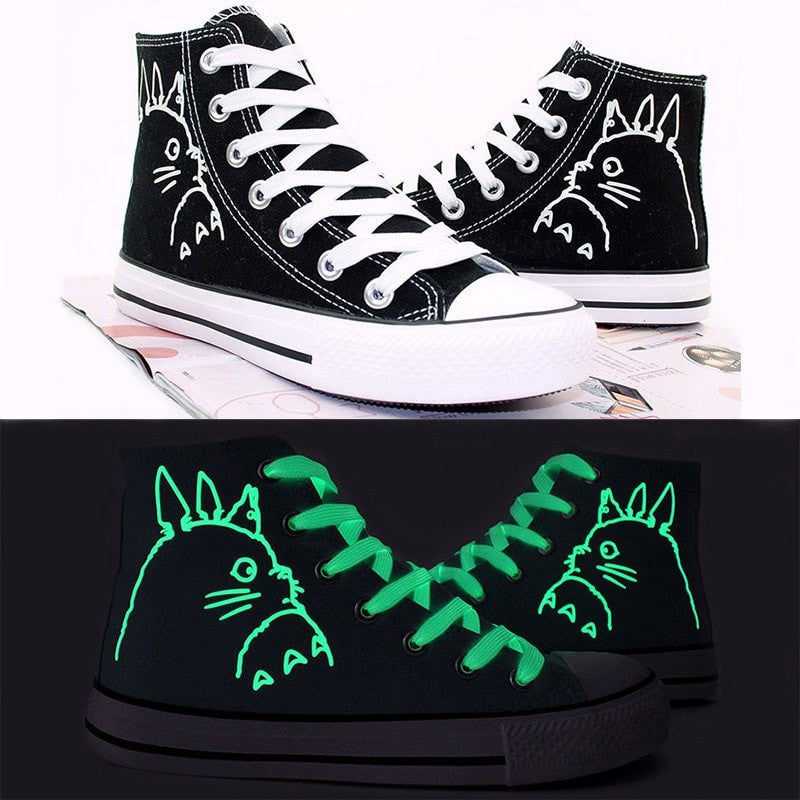 Totoro High Top Luminous Sneakers - Totemo Kawaii Shop