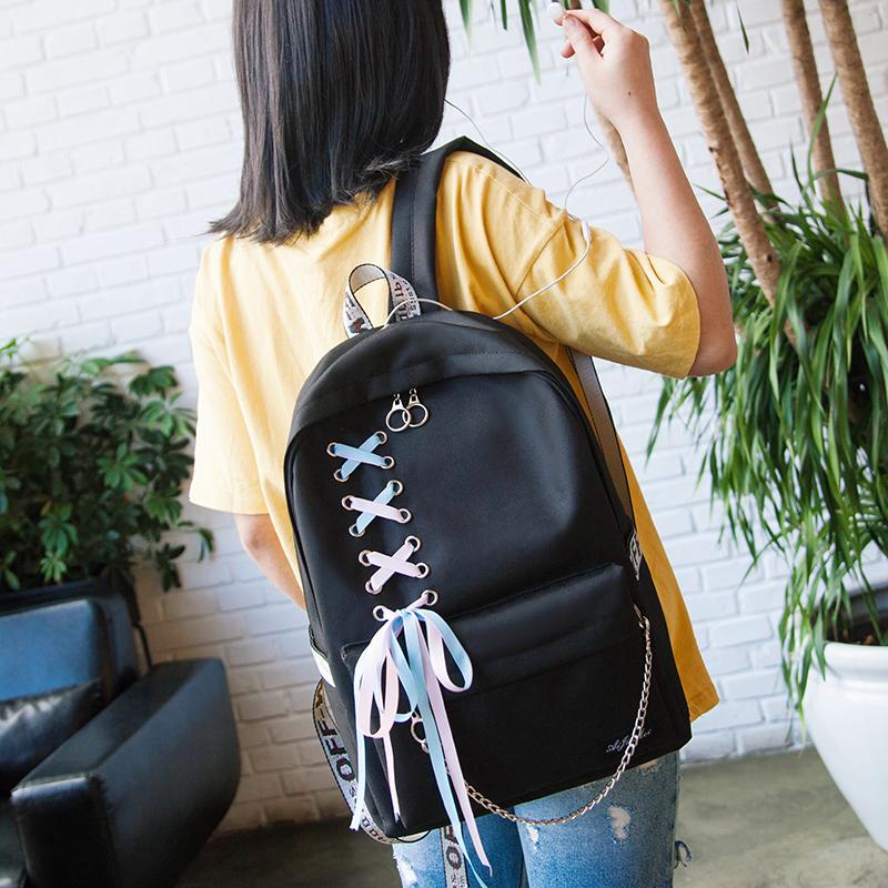 Korean Minimalist Bow Backpack