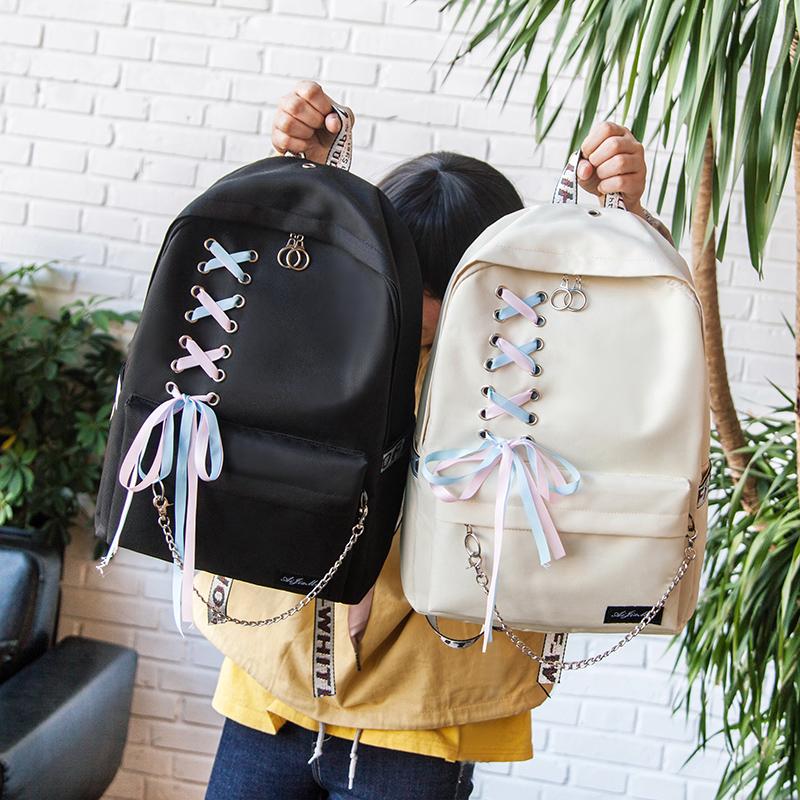 Korean Minimalist Bow Backpack