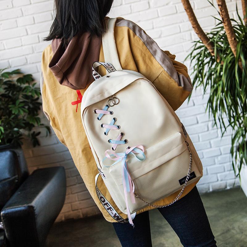 Korean Minimalist Bow Backpack