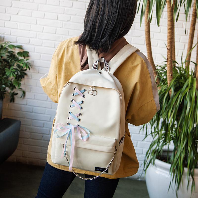 Korean Minimalist Bow Backpack