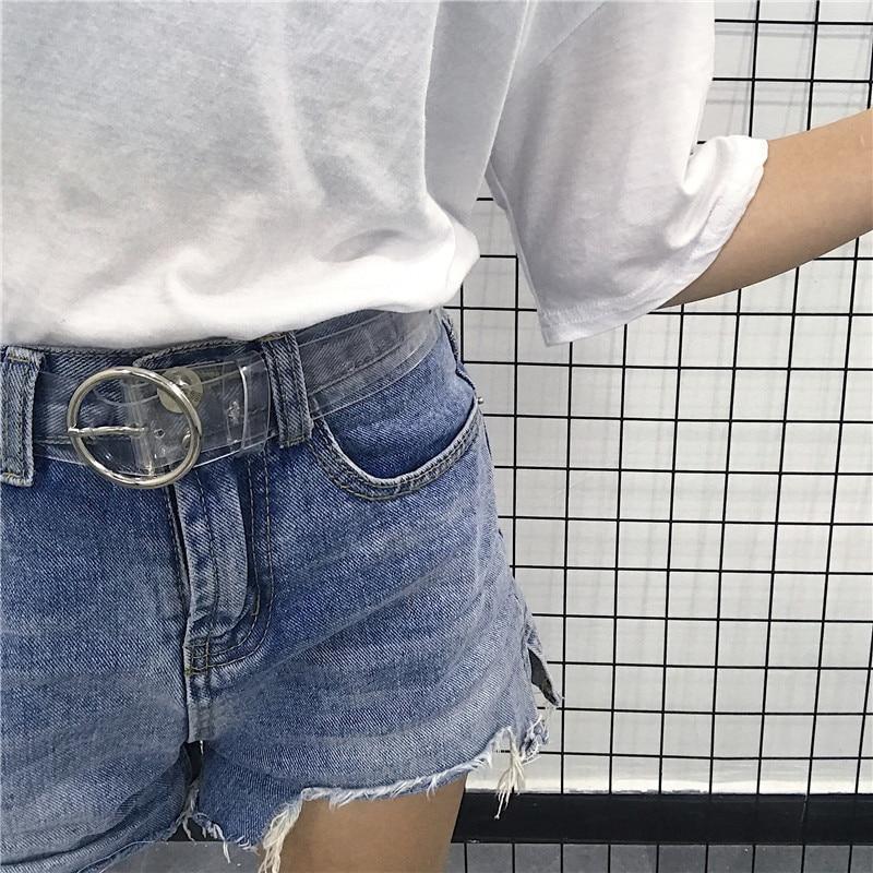 Transparent Love Buckle Belt