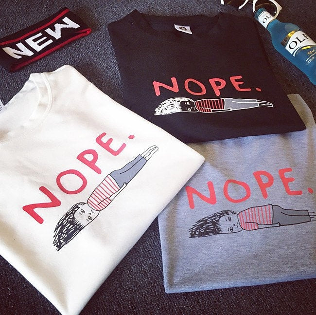 NOPE Casual Tee - Totemo Kawaii Shop