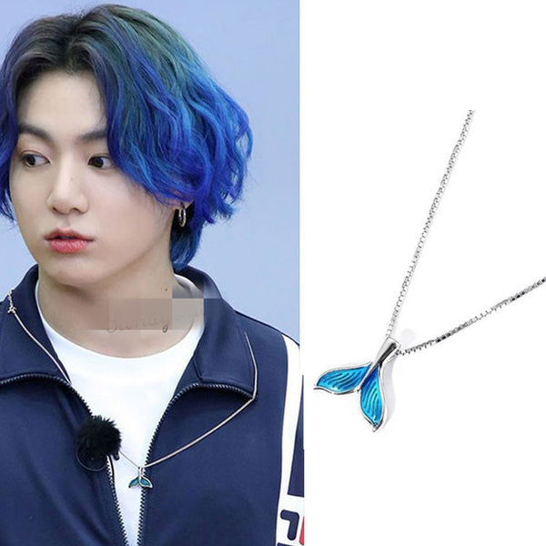 BTS X JUNGKOOK Whale Tail Necklace