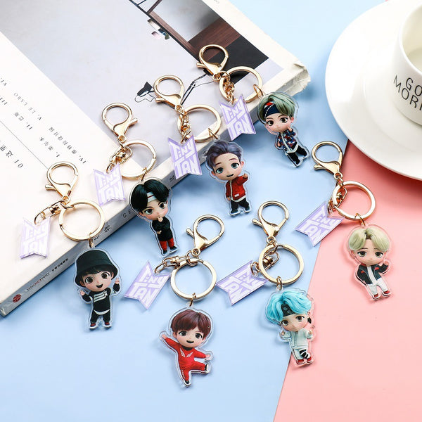 BTS TinyTan Acrylic Idol Keychain