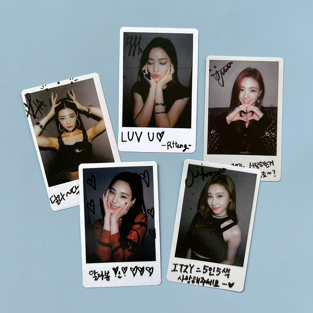 ITZY Signed Polaroid Style Photocard – Totemo Kawaii Shop