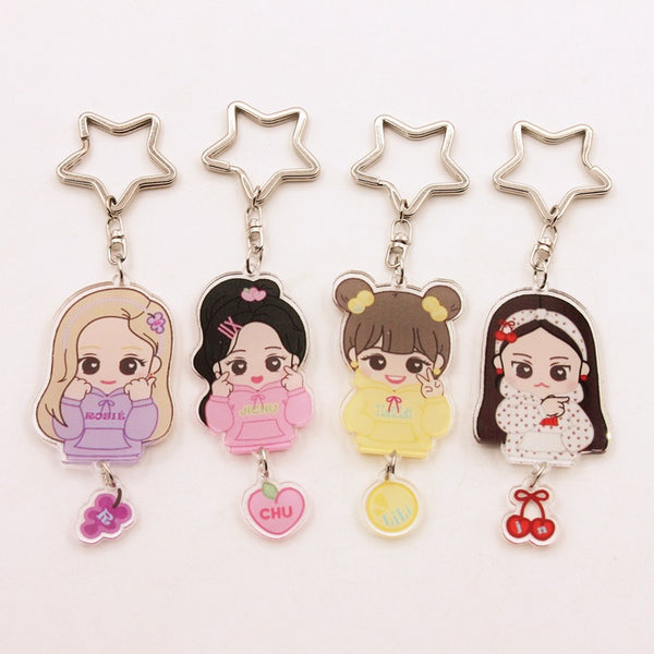 BLACKPINK Kawaii Fruit Themed Star Keychain