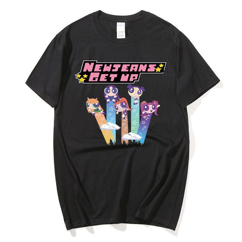 ハニ newjeans tシャツ get up フリーサイズ NewJeans Get Up Short Sleeve T-Shirt (HANNI) – LINE FRIENDS_US