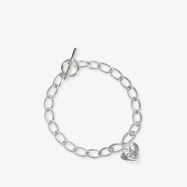 BLACKPINK Pink Venom Silver Chained Bracelet