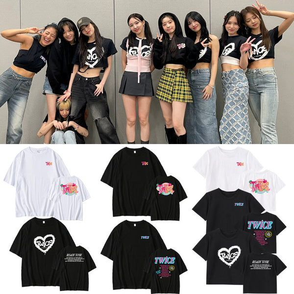 TWICE 5th World Tour 'Ready To Be' Heart Graphic Concert Tee