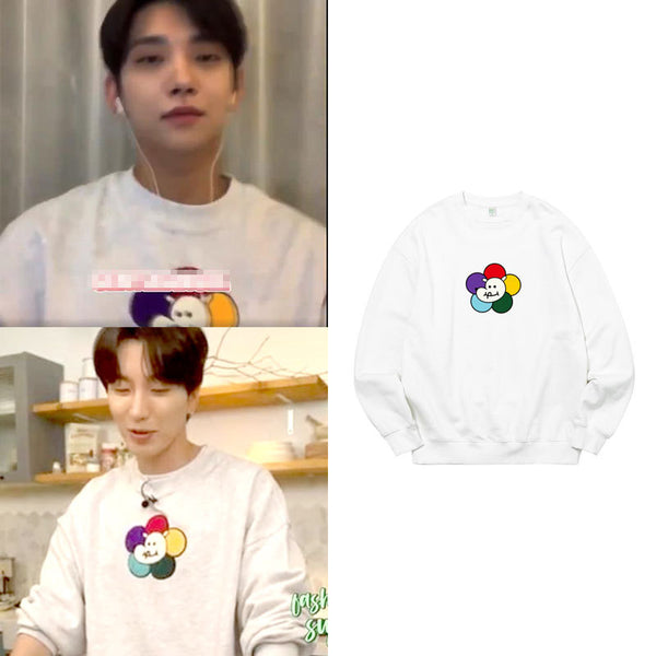 SEVENTEEN X JOSHUA Rainbow Flower Styled Sweatshirt