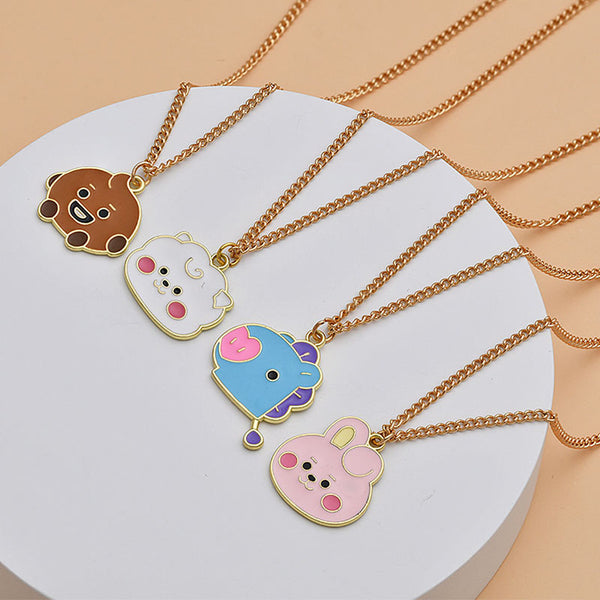 BT21 Gold Chain Necklace
