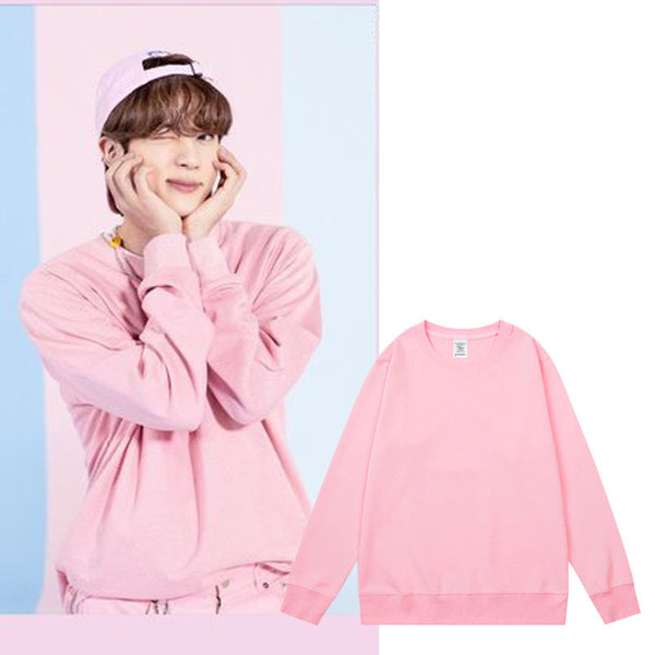 BTS X JIN Inspired Pink Sweater