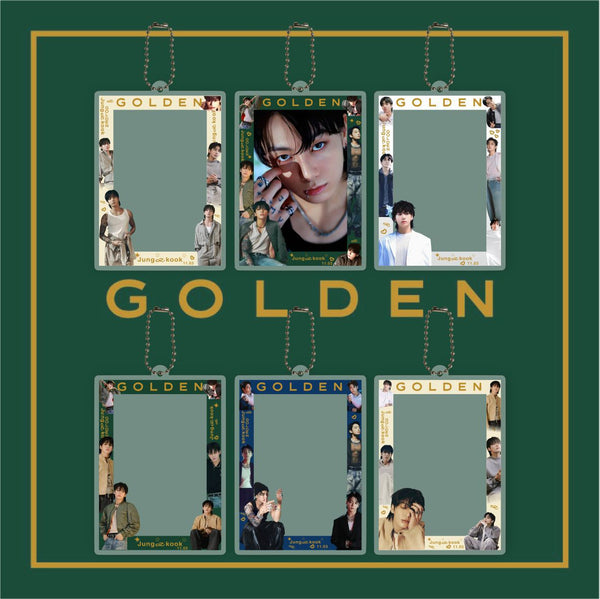 BTS X JUNGKOOK 'Golden' Photo Frame Keychain