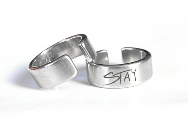 STRAYKIDS 2nd Tour Silver Adjustable Ring
