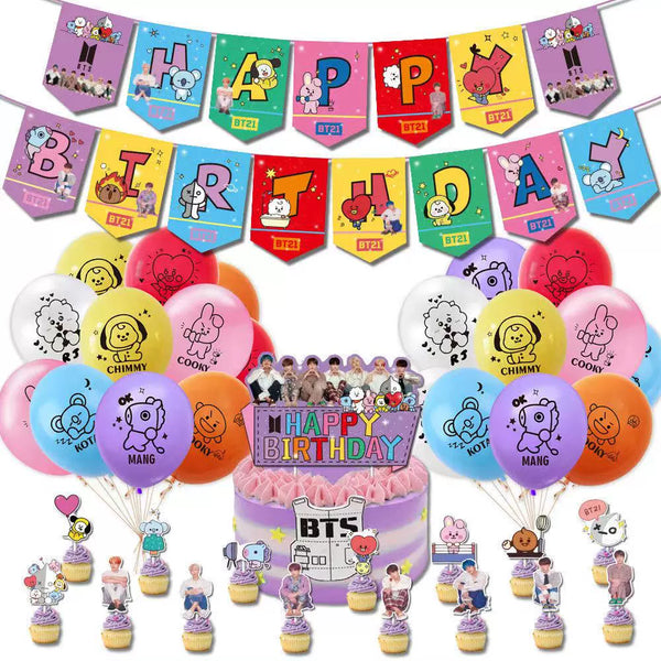 BTS Birthday Party Decoration Set
