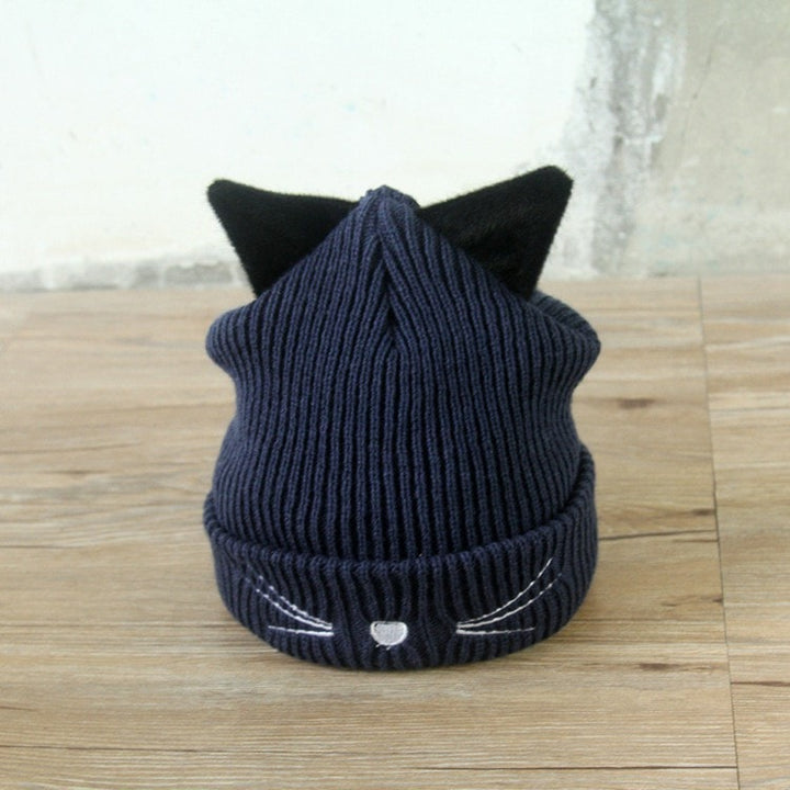 Cat Ears & Whiskers Beanie - Totemo Kawaii Shop