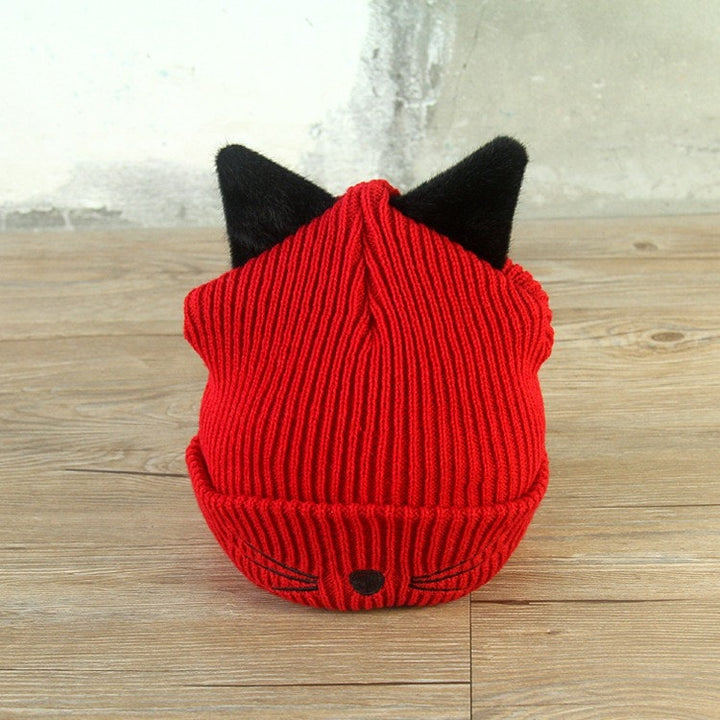 Cat Ears & Whiskers Beanie - Totemo Kawaii Shop