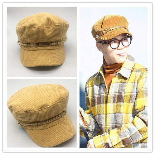BTS X JIMIN Brown Corduroy Hat
