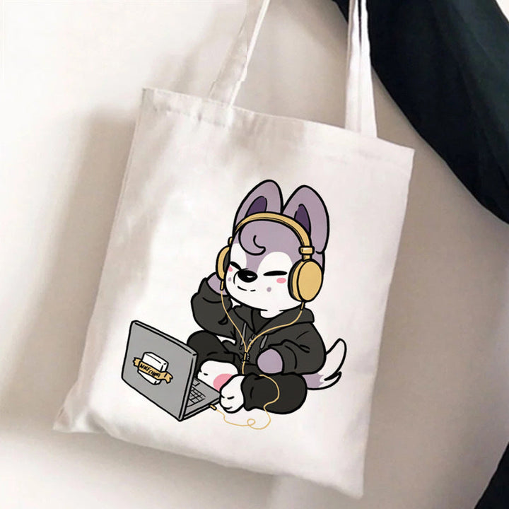 Bolso Tote Stray Kids SKZOO Para STAY - Lona, 35x40 Cm, Correa 22 Cm, Merchandising Oficial K-pop