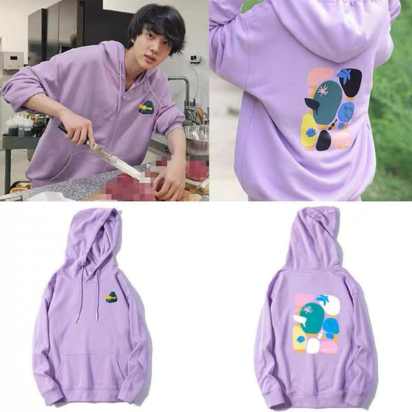 BTS X JIN Graphic Hooded Jacket