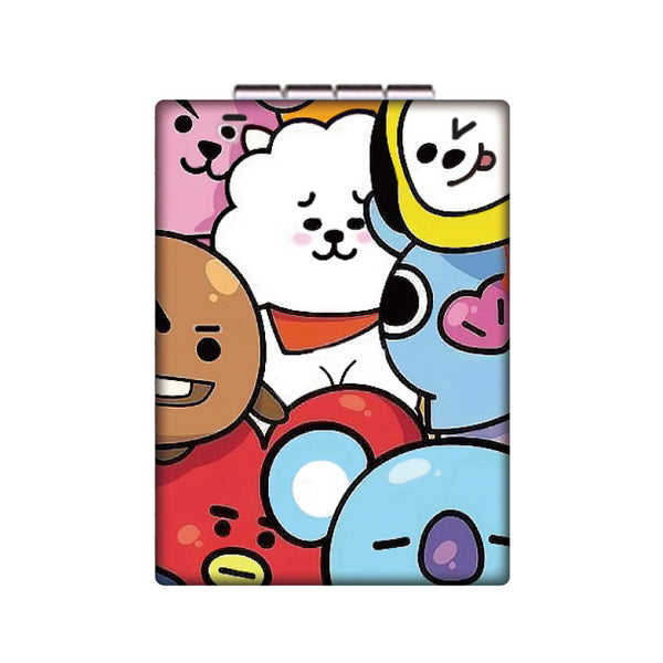 BT21 Kawaii Portable Double-sided Mirror