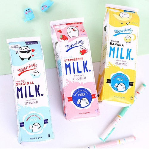 Kawaii Milk Carton Pencil Case - Totemo Kawaii Shop