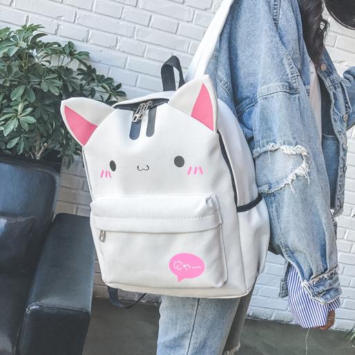 Happy Pink Kitty Backpack - Totemo Kawaii Shop
