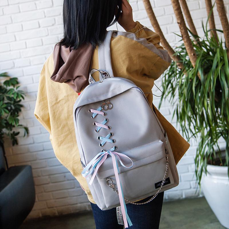 Korean Minimalist Bow Backpack