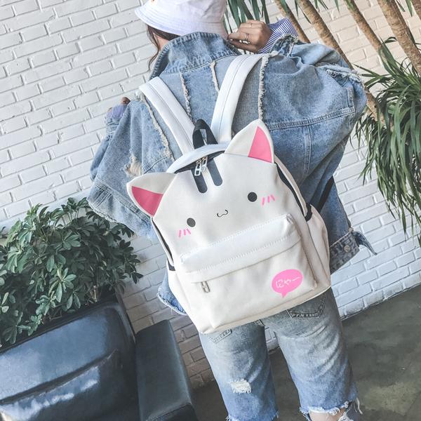 Happy Pink Kitty Backpack - Totemo Kawaii Shop