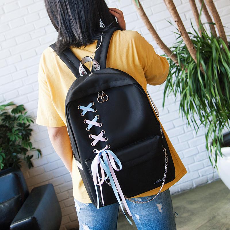 Korean Minimalist Bow Backpack