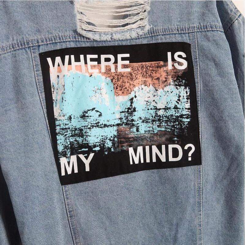 "WHERE IS MY MIND?" Denim Jacket