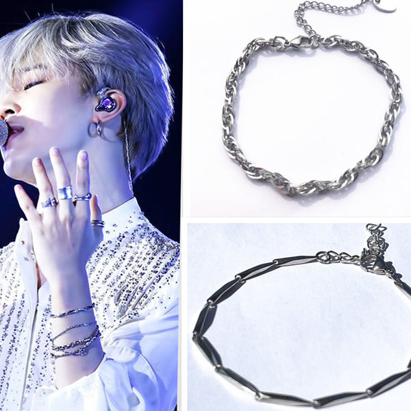 BTX X JIMIN 'Linked' Silver Bracelet
